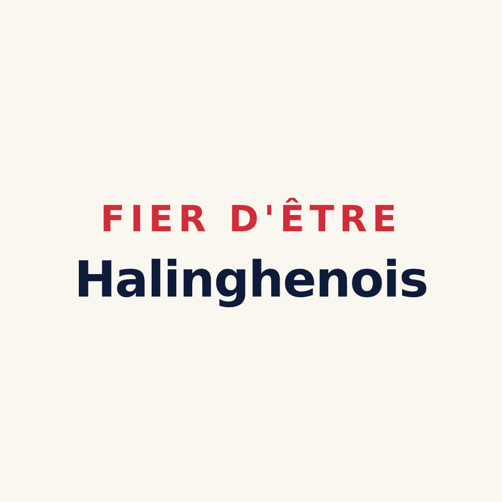 Tasse « Fier d'être Halinghenois » — design pour Halinghen