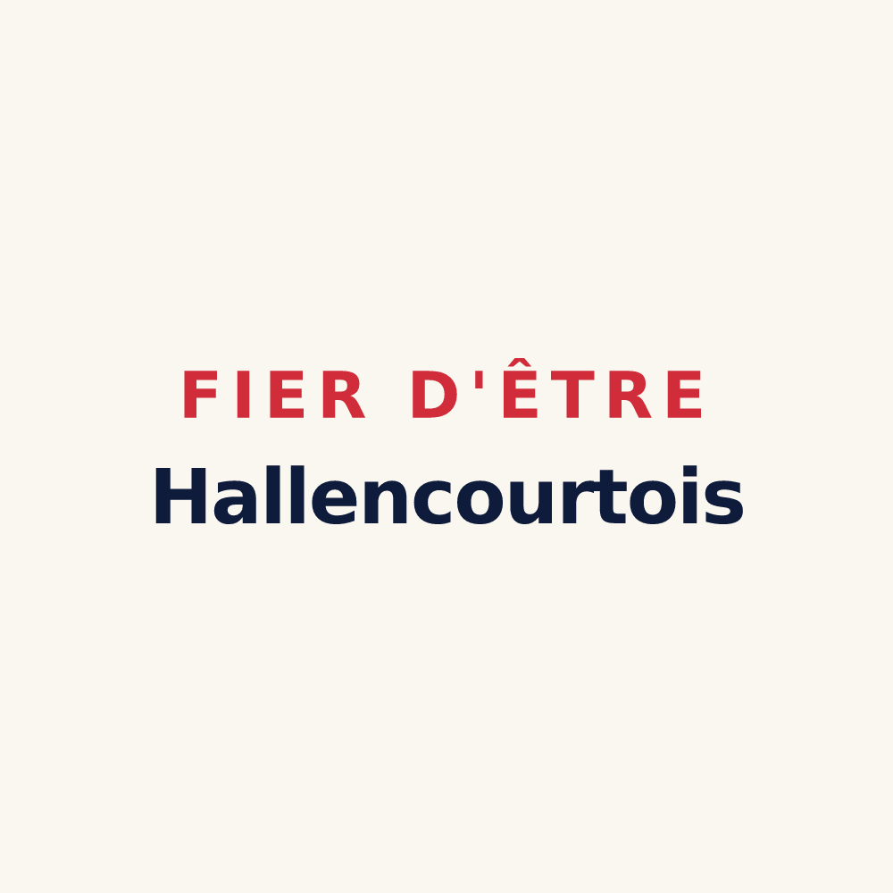 Tasse « Fier d'être Hallencourtois » — design pour Hallencourt