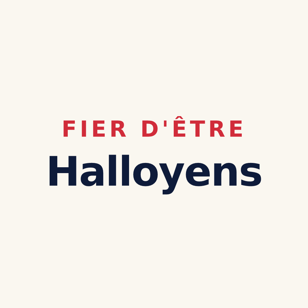Tasse « Fier d'être Halloyens » — design pour Halloy
