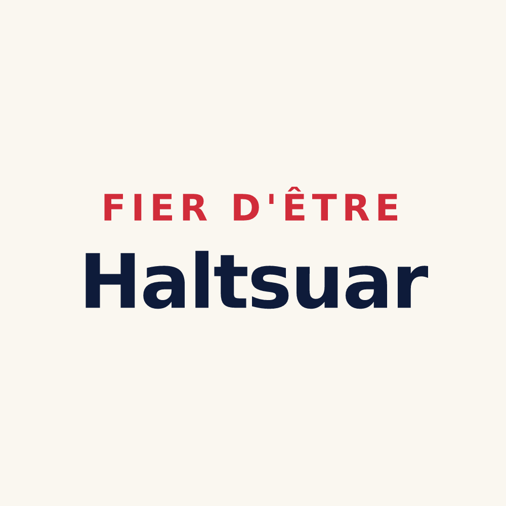 Tasse « Fier d'être Haltsuar » — design pour Halsou