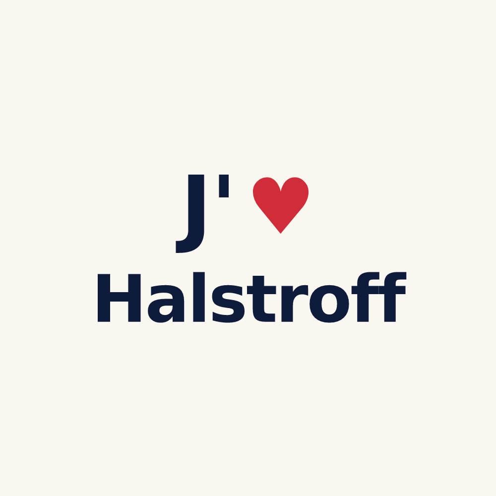 Tasse personnalisée Halstroff — design J'aime Halstroff