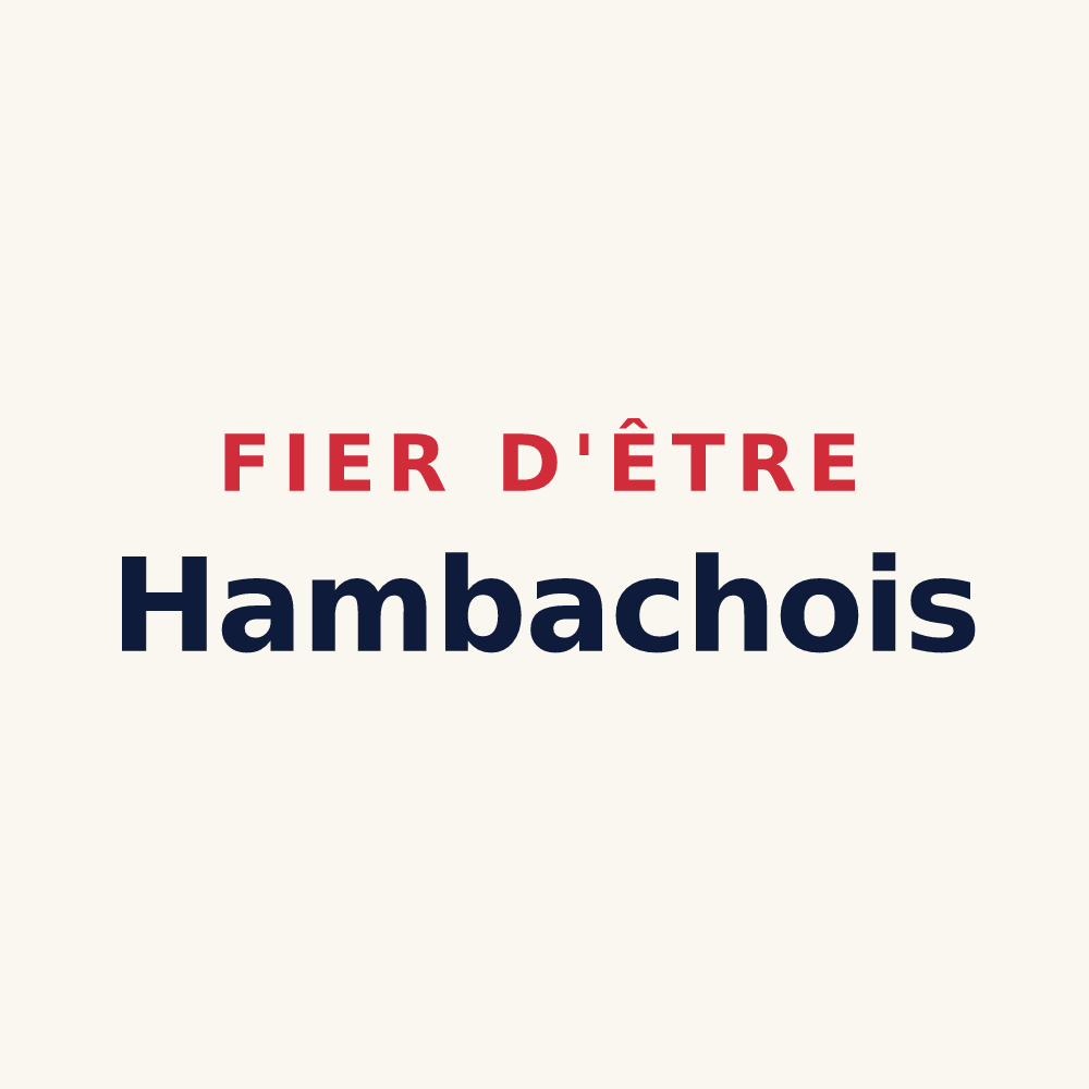 Tasse « Fier d'être Hambachois » — design pour Hambach