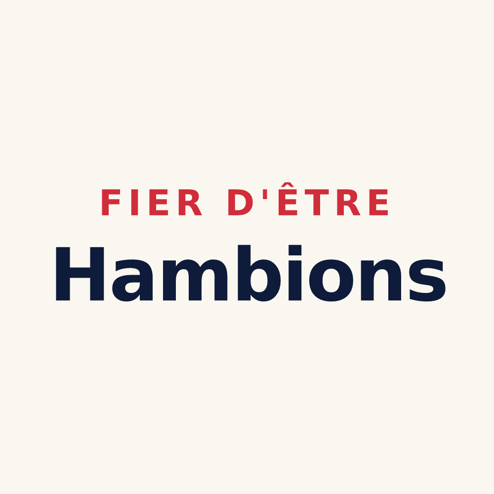 Tasse « Fier d'être Hambions » — design pour Hambye