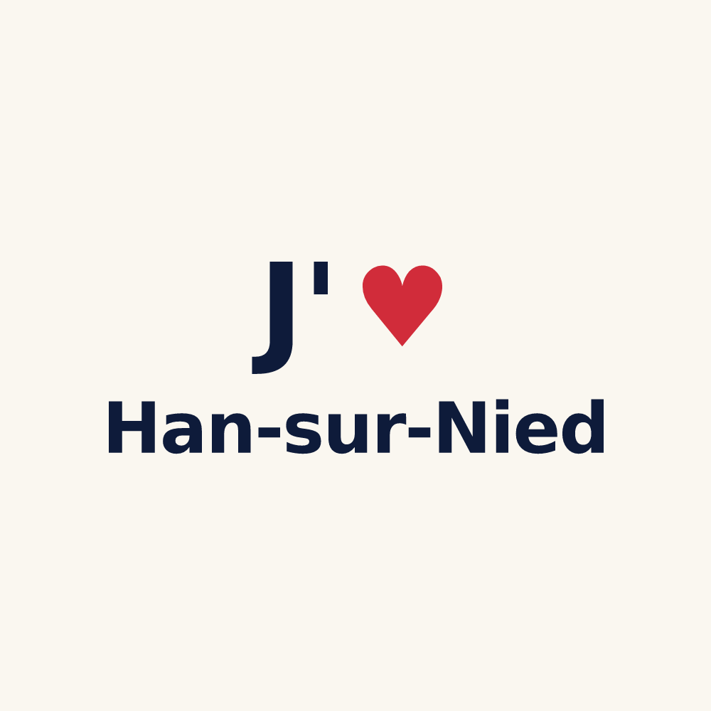 Tasse personnalisée Han-sur-Nied — design J'aime Han-sur-Nied