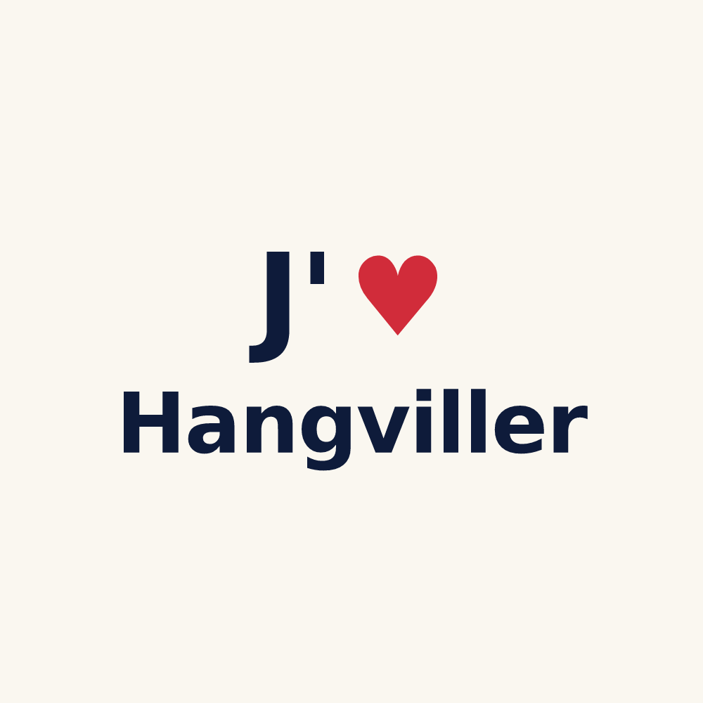 Tasse personnalisée Hangviller — design J'aime Hangviller