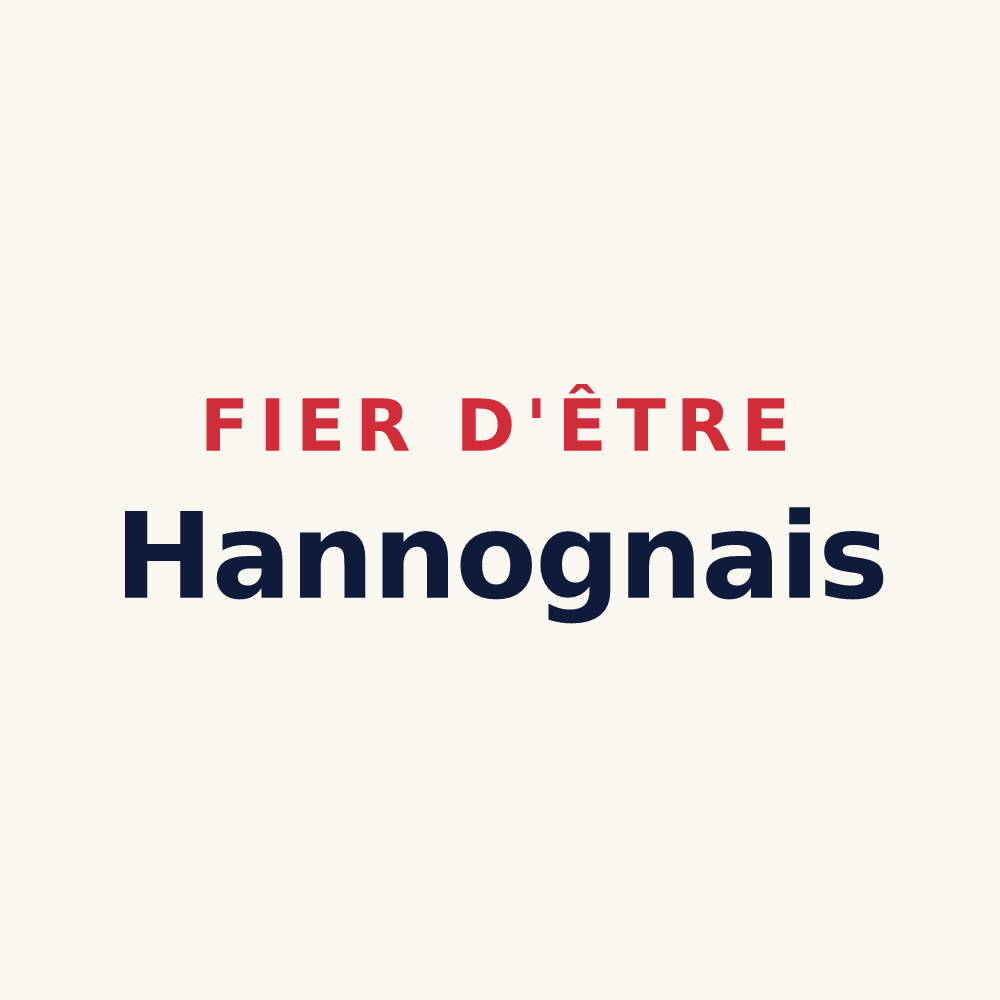 Tasse « Fier d'être Hannognais » — design pour Hannogne-Saint-Rémy
