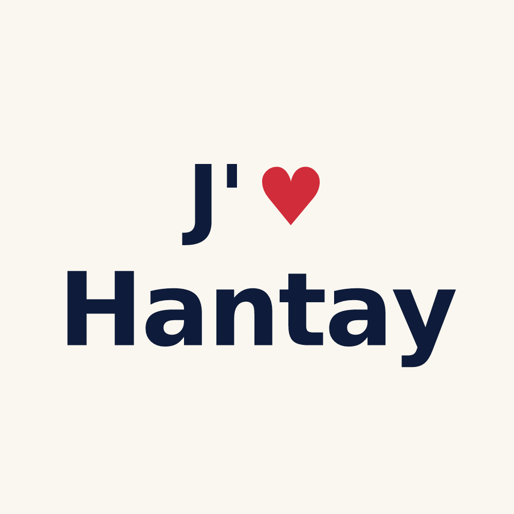 Tasse personnalisée Hantay — design « J'aime Hantay » imprimé sur la tasse