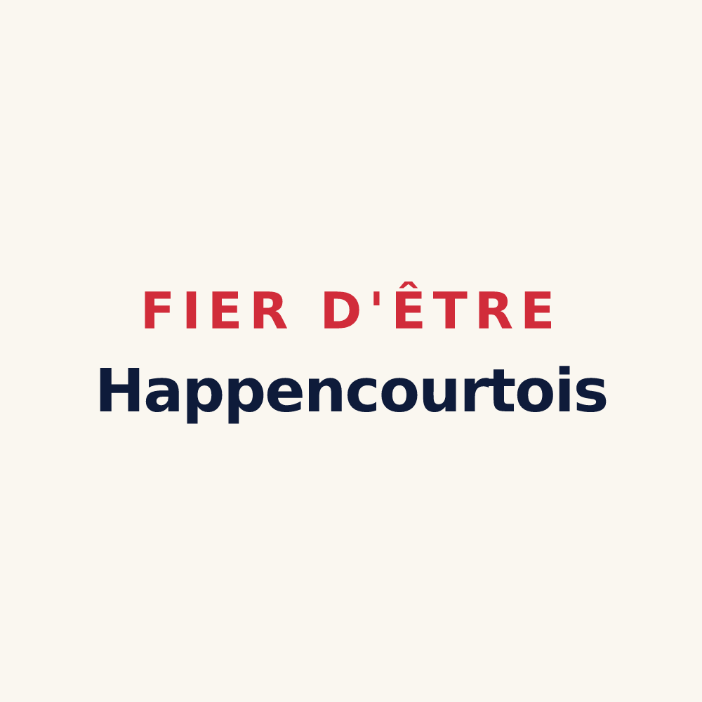 Tasse « Fier d'être Happencourtois » — design pour Happencourt