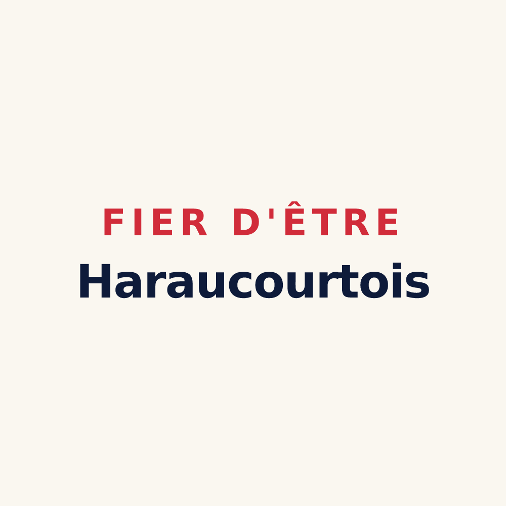 Tasse « Fier d'être Haraucourtois » — design pour Haraucourt
