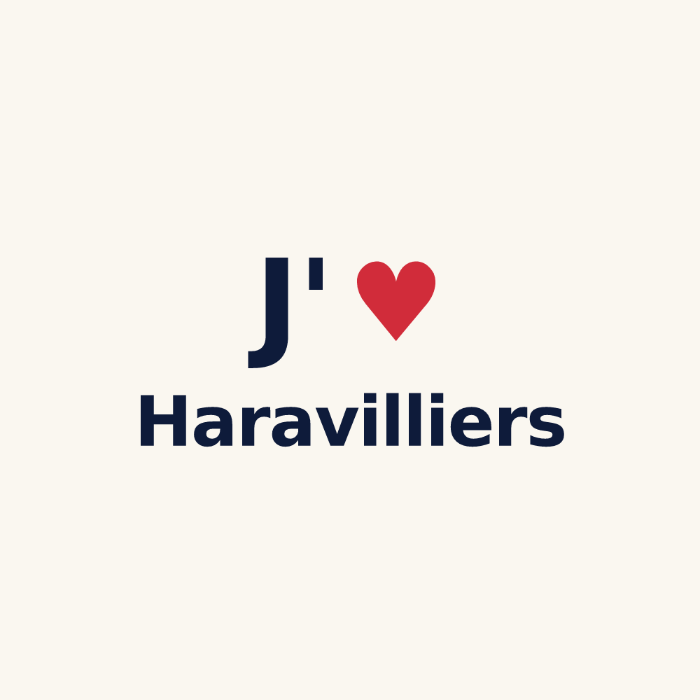 Tasse personnalisée Haravilliers — design J'aime Haravilliers