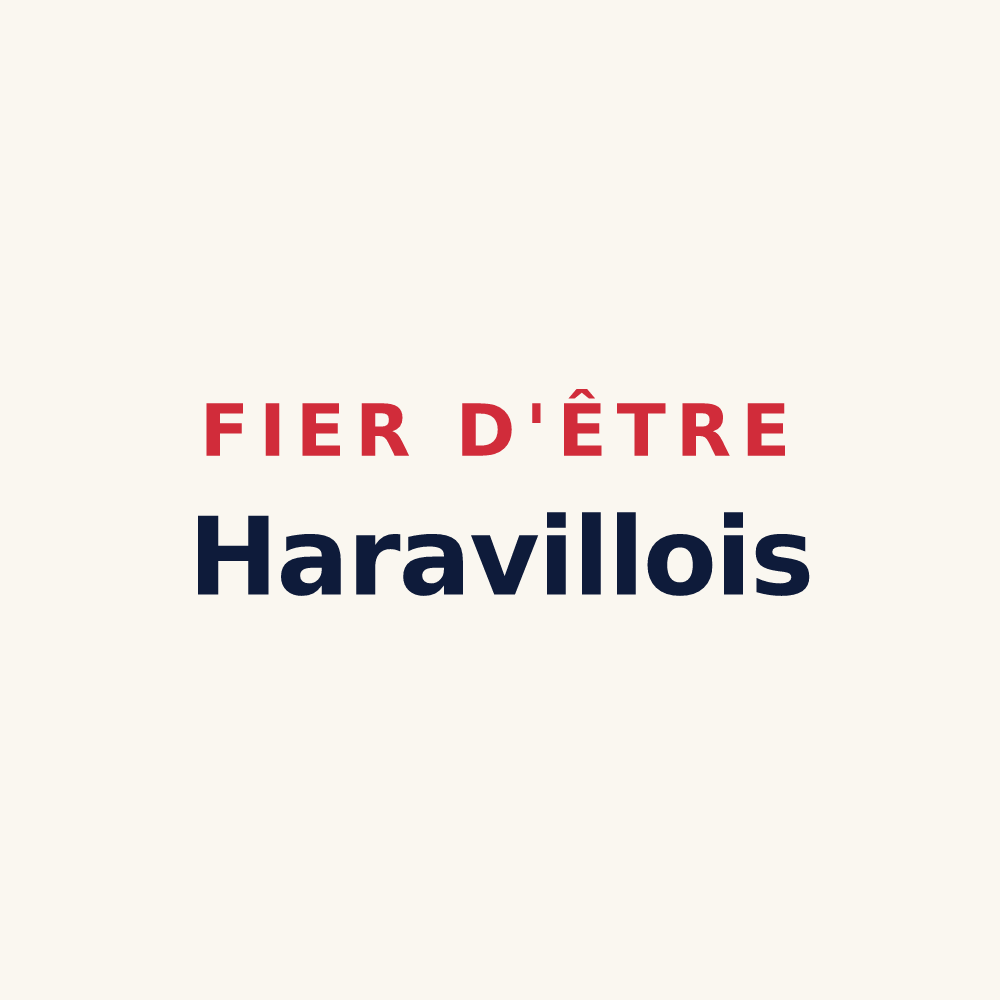 Tasse « Fier d'être Haravillois » — design pour Haravilliers