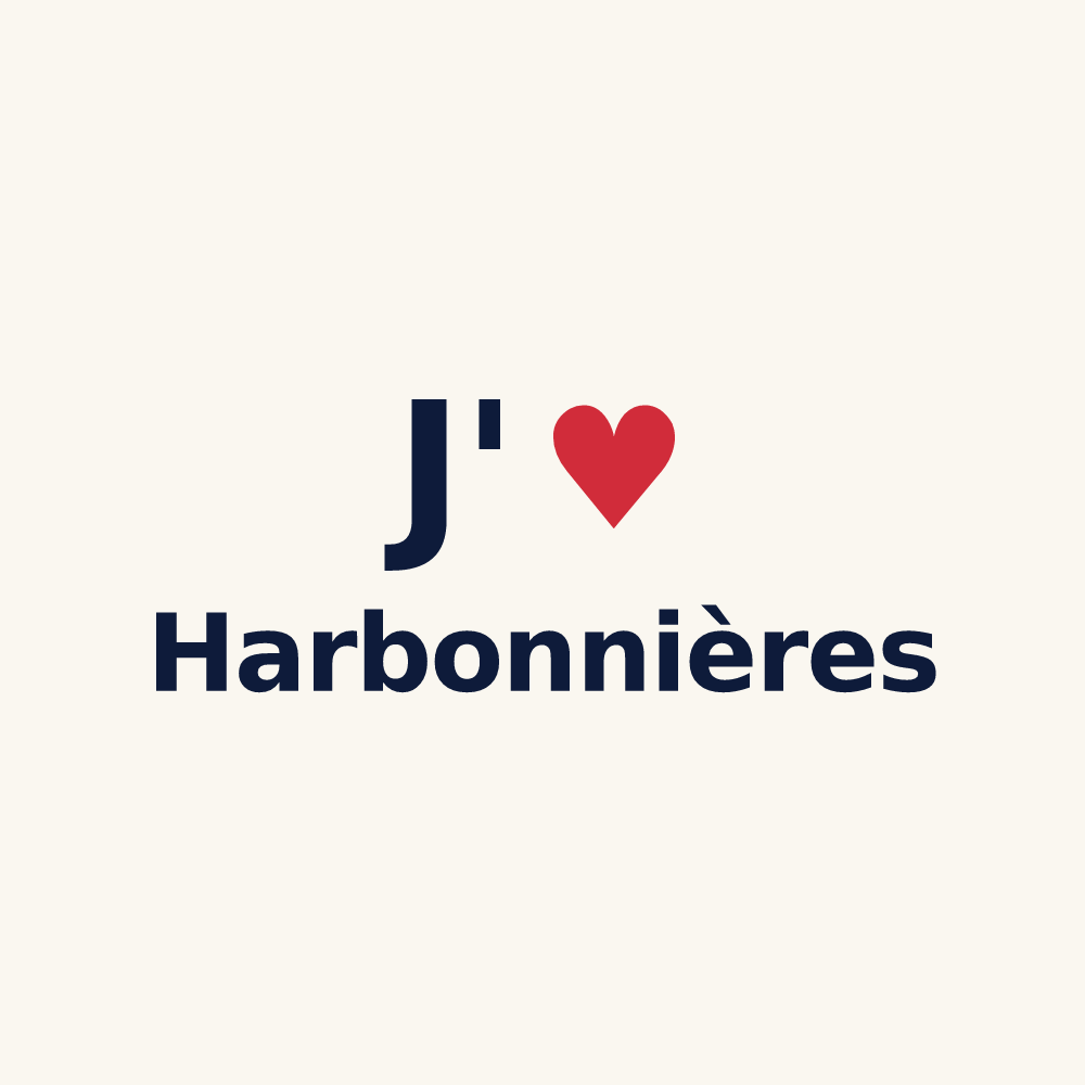 Tasse personnalisée Harbonnières — design J'aime Harbonnières