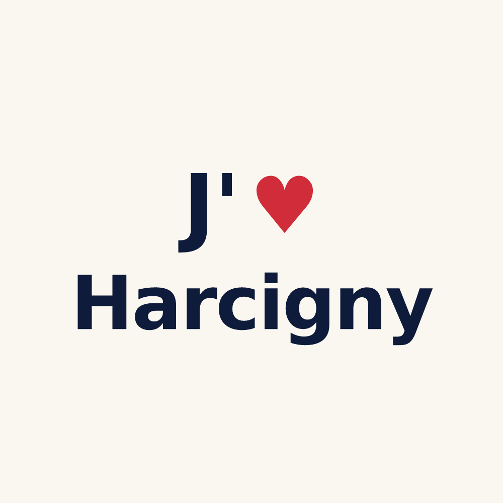 Tasse personnalisée Harcigny — design J'aime Harcigny
