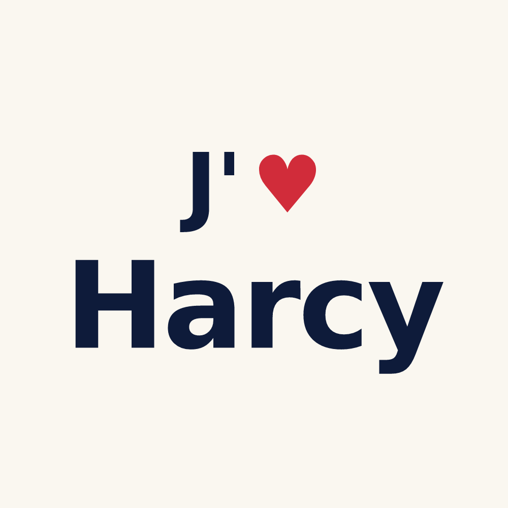 Tasse personnalisée Harcy — design J'aime Harcy