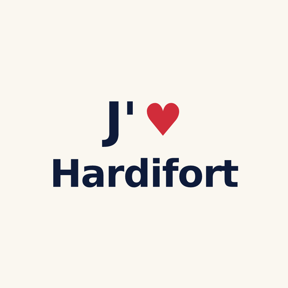 Tasse personnalisée Hardifort — design J'aime Hardifort