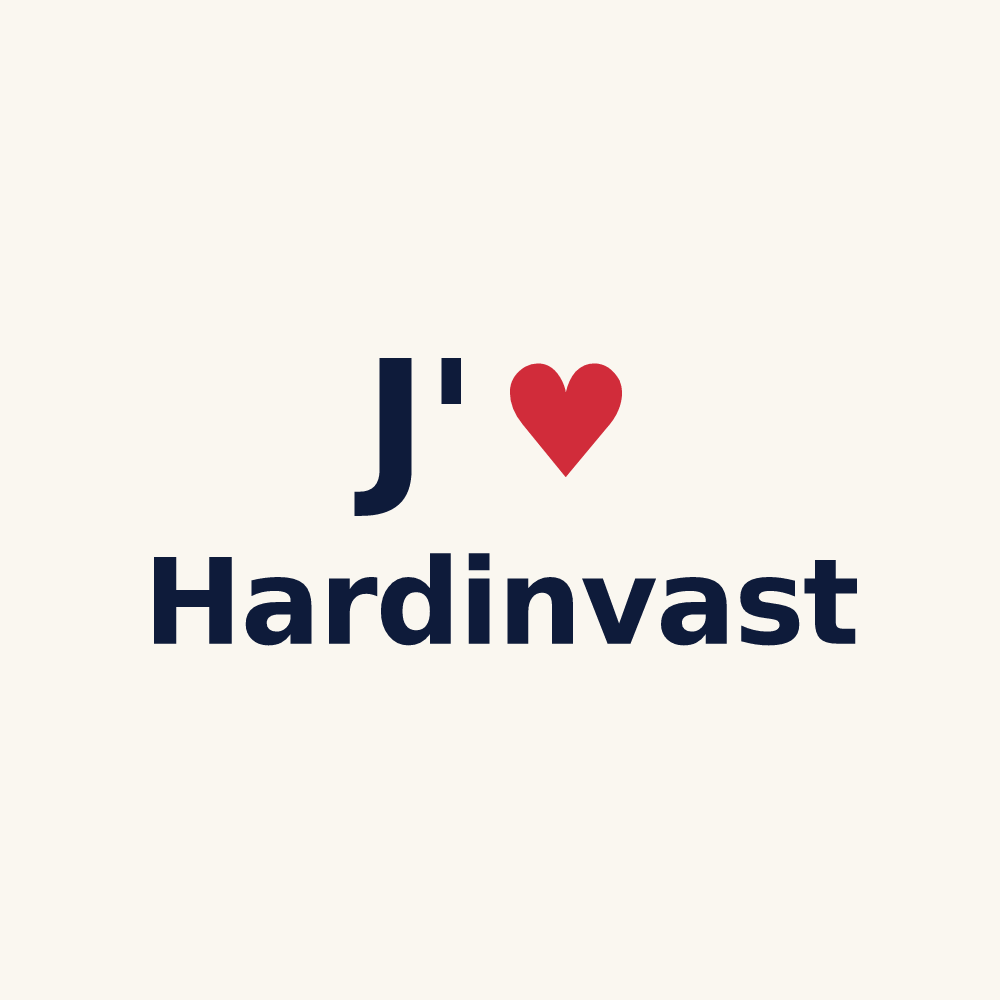 Tasse personnalisée Hardinvast — design J'aime Hardinvast