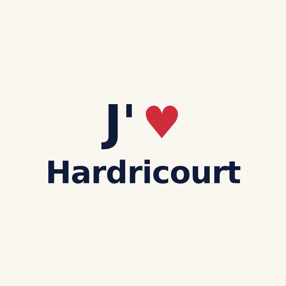 Tasse personnalisée Hardricourt — design J'aime Hardricourt