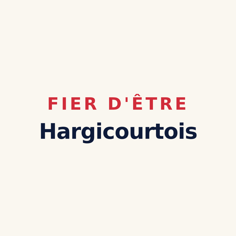 Tasse « Fier d'être Hargicourtois » — design pour Hargicourt