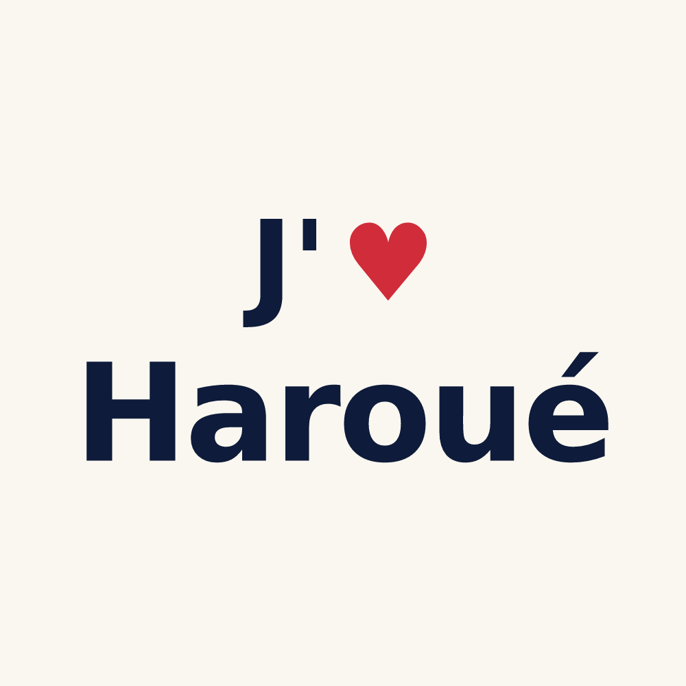 Tasse personnalisée Haroué — design J'aime Haroué