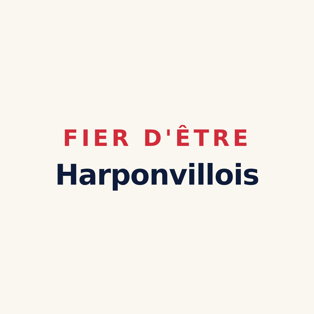 Tasse « Fier d'être Harponvillois » — design pour Harponville