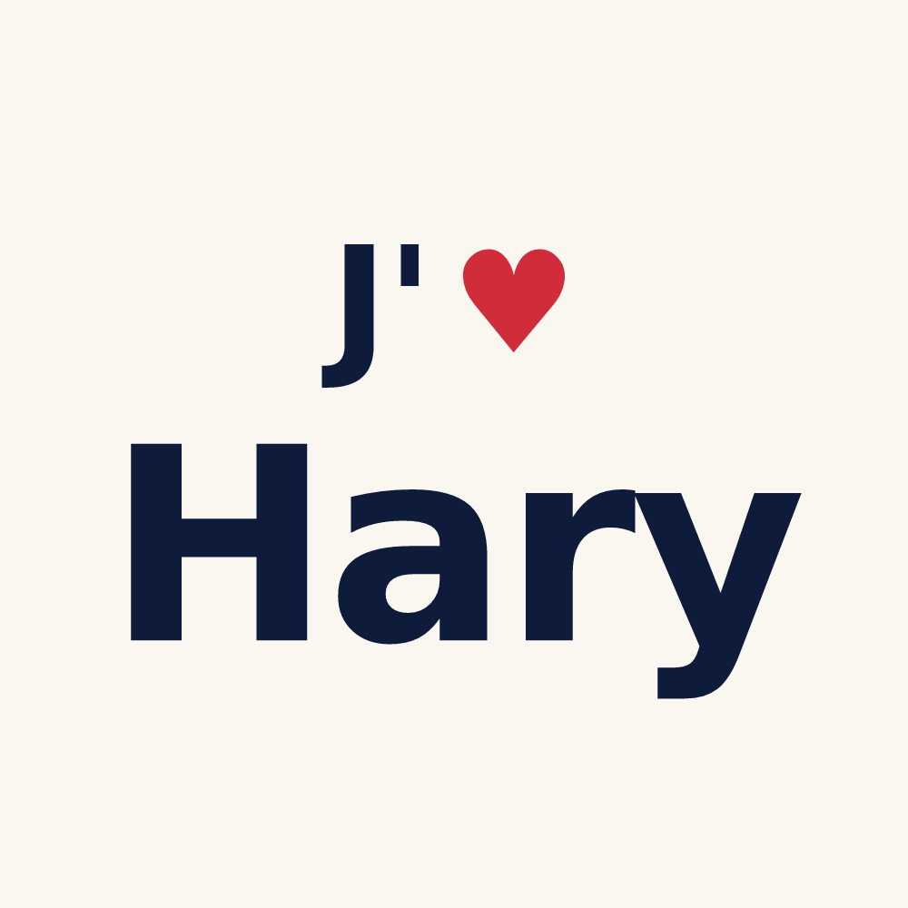 Tasse personnalisée Hary — design J'aime Hary