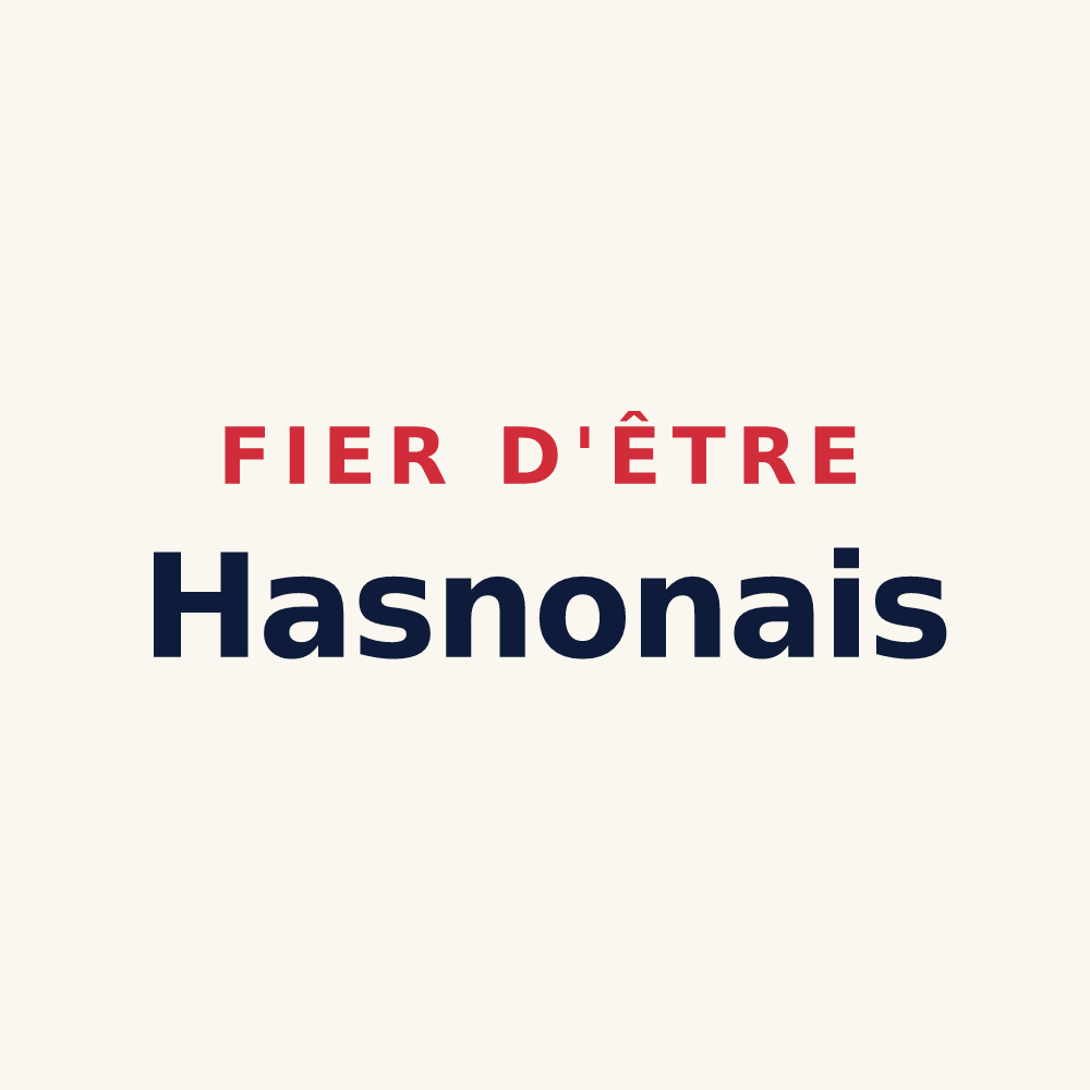 Tasse « Fier d'être Hasnonais » — design pour Hasnon