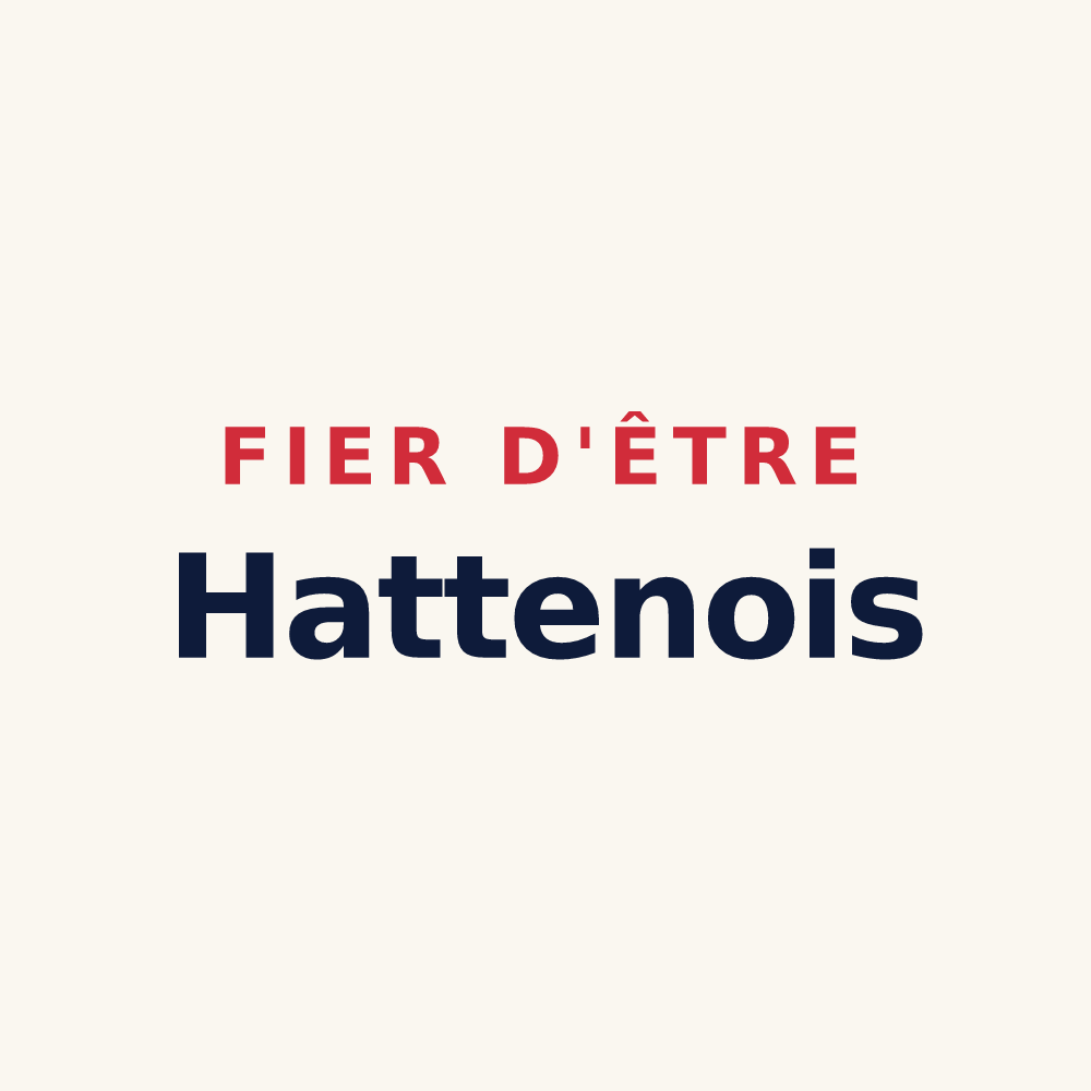 Tasse « Fier d'être Hattenois » — design pour Hatten