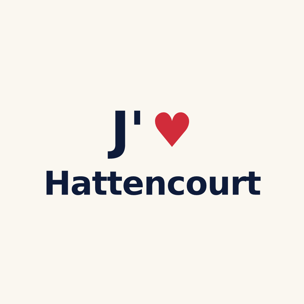 Tasse personnalisée Hattencourt — design J'aime Hattencourt