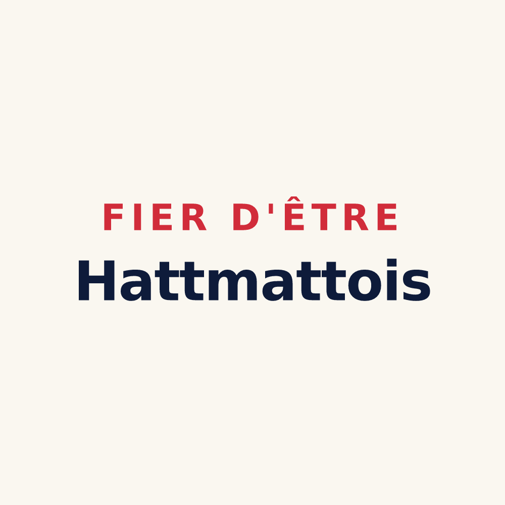 Tasse « Fier d'être Hattmattois » — design pour Hattmatt