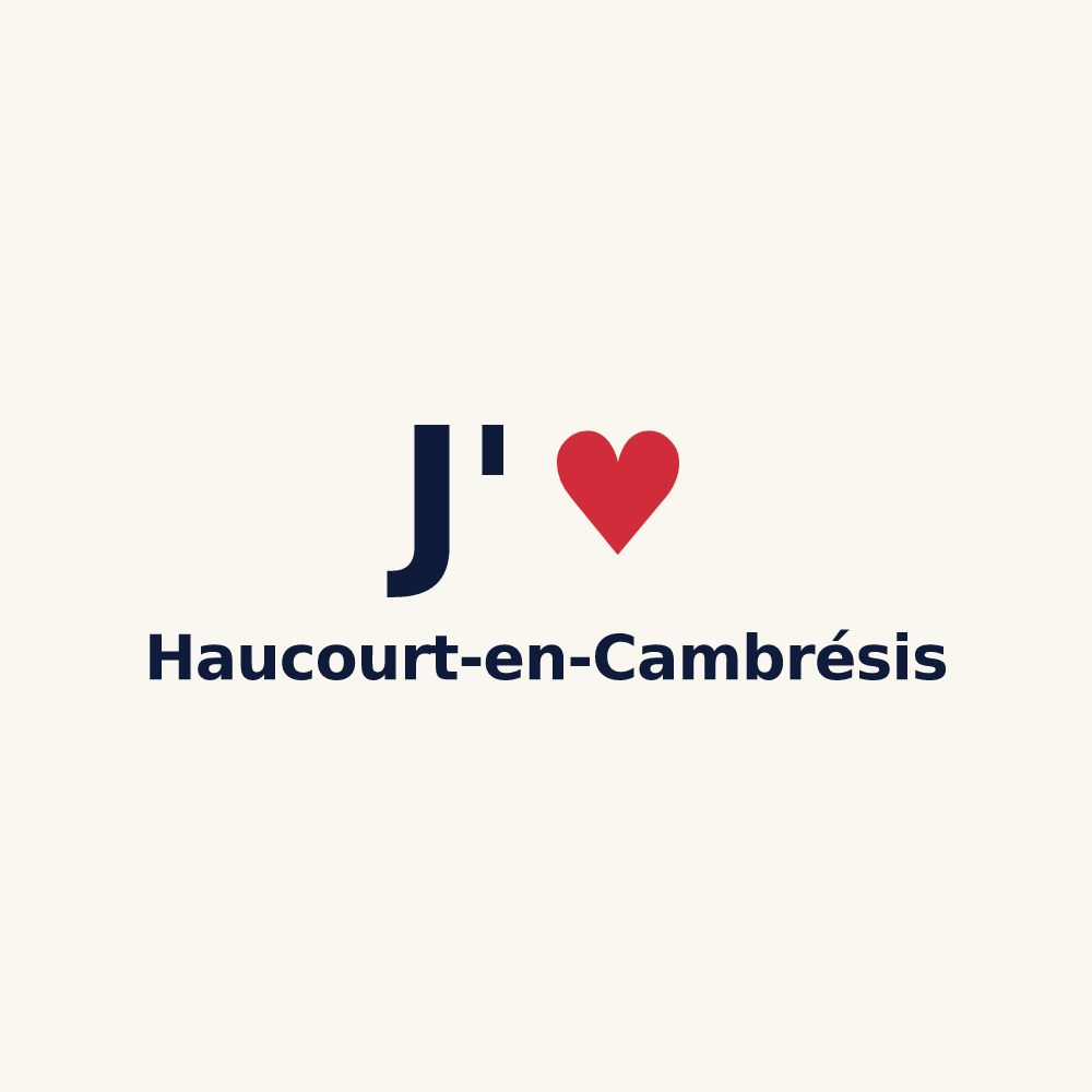 Tasse personnalisée Haucourt-en-Cambrésis — design J'aime Haucourt-en-Cambrésis