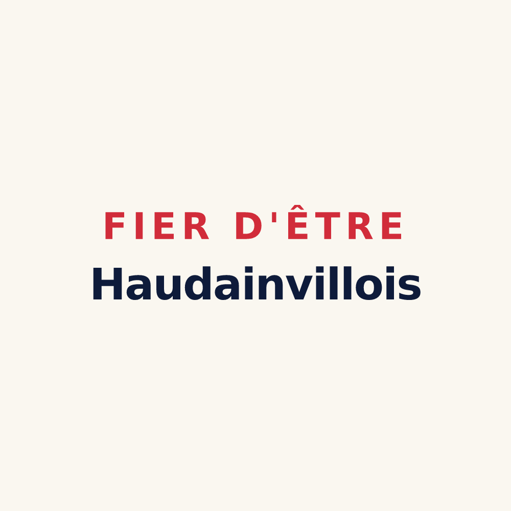 Tasse « Fier d'être Haudainvillois » — design pour Haudainville