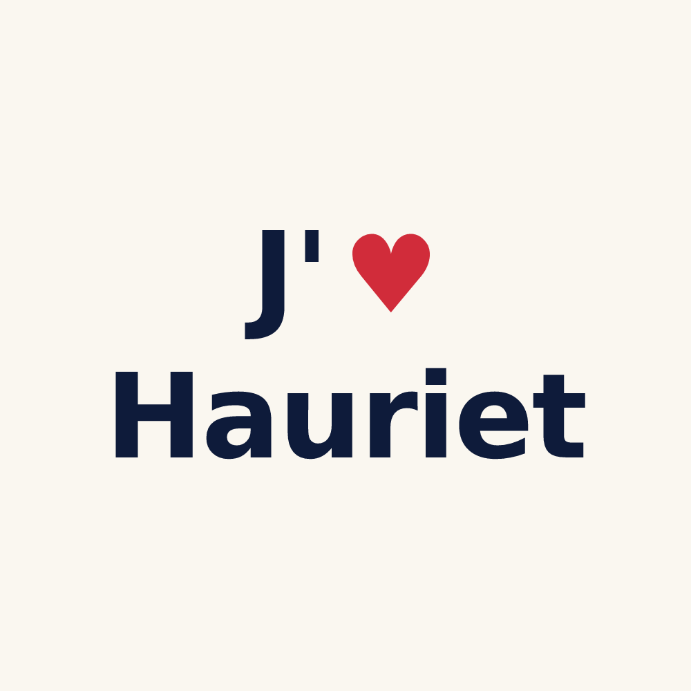 Tasse personnalisée Hauriet — design J'aime Hauriet