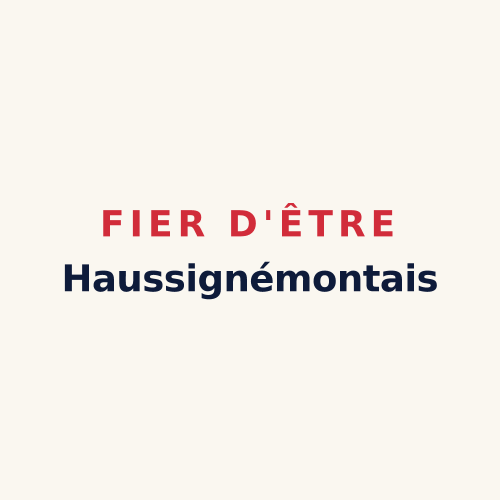 Tasse « Fier d'être Haussignémontais » — design pour Haussignémont