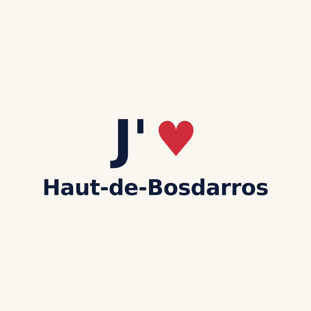 Tasse personnalisée Haut-de-Bosdarros — design J'aime Haut-de-Bosdarros