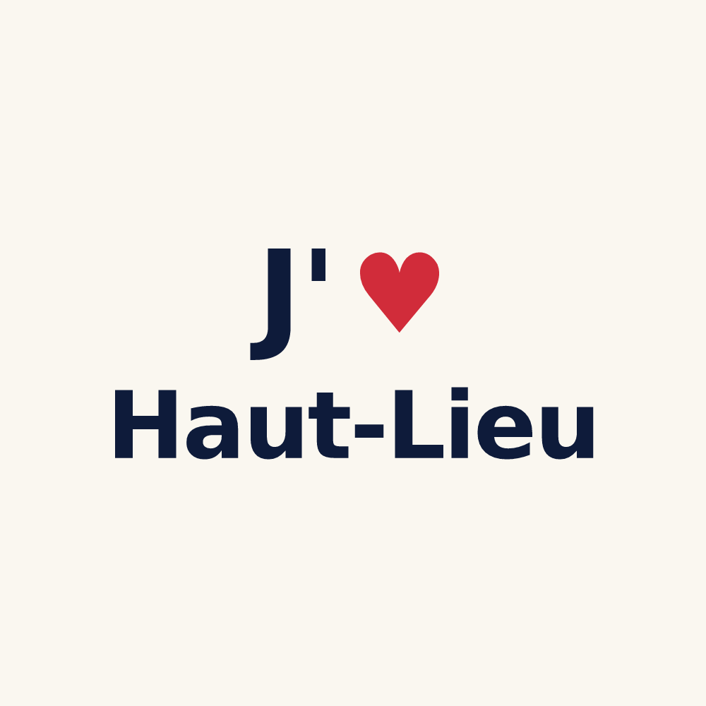 Tasse personnalisée Haut-Lieu — design J'aime Haut-Lieu