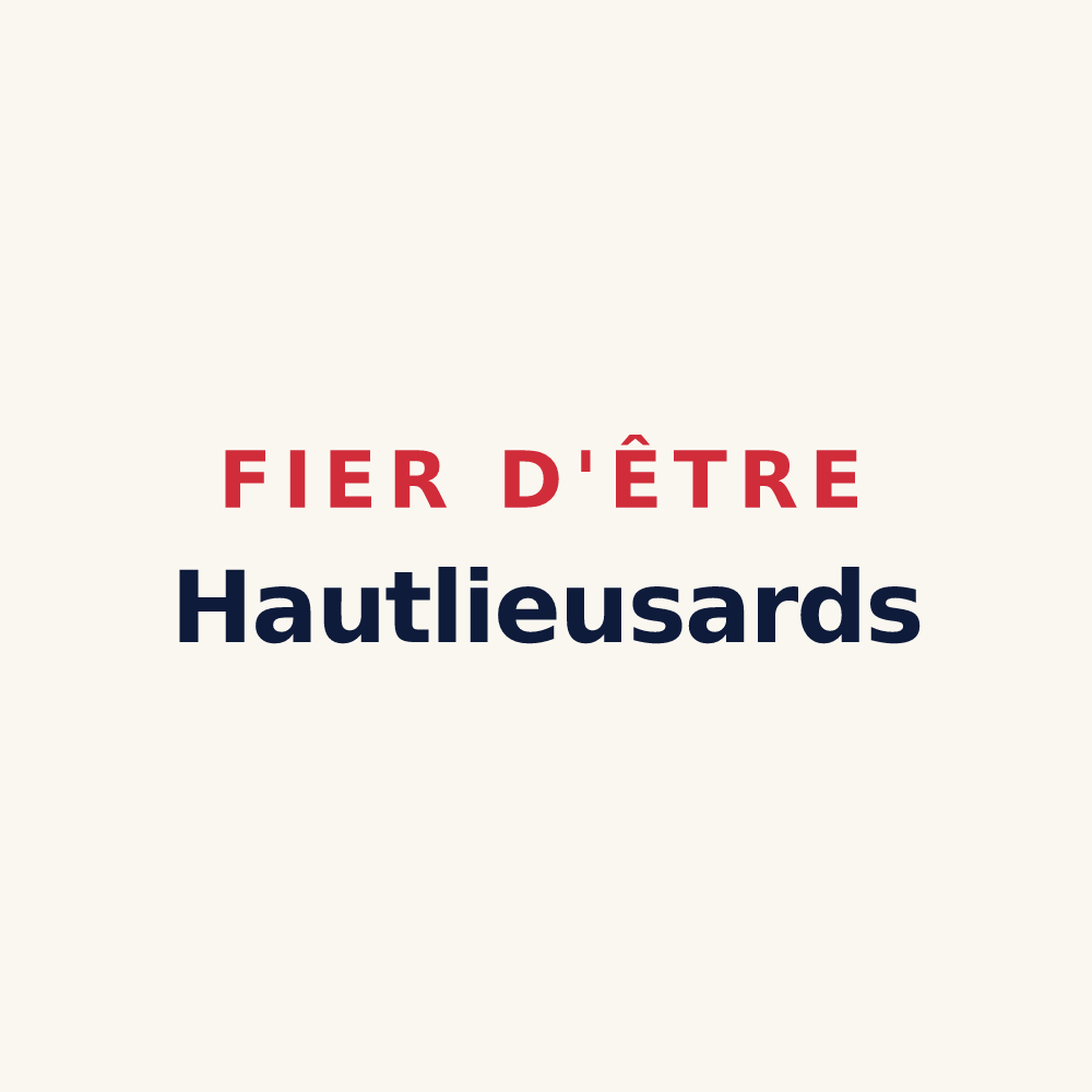 Tasse « Fier d'être Hautlieusards » — design pour Haut-Lieu