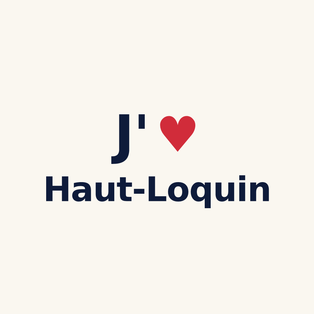 Tasse personnalisée Haut-Loquin — design J'aime Haut-Loquin