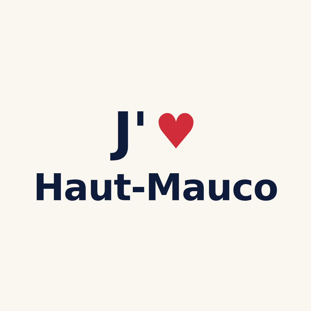 Tasse personnalisée Haut-Mauco — design J'aime Haut-Mauco