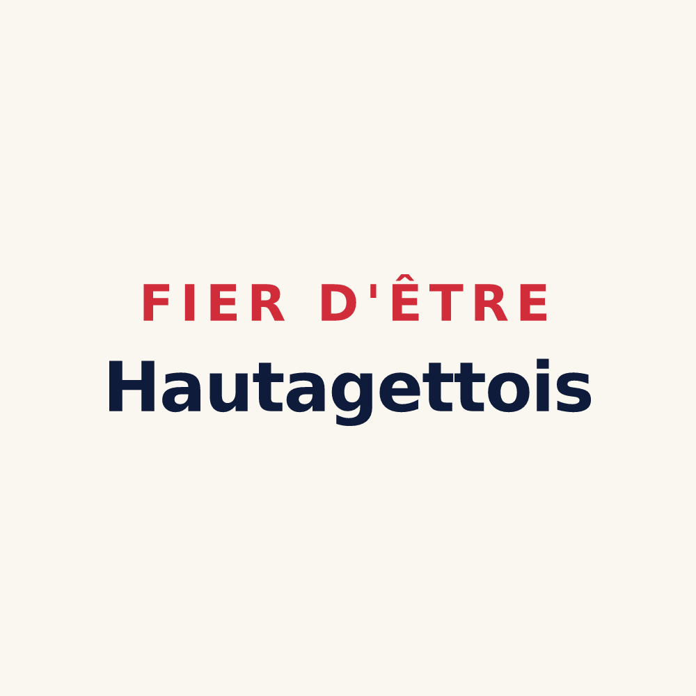 Tasse « Fier d'être Hautagettois » — design pour Hautaget