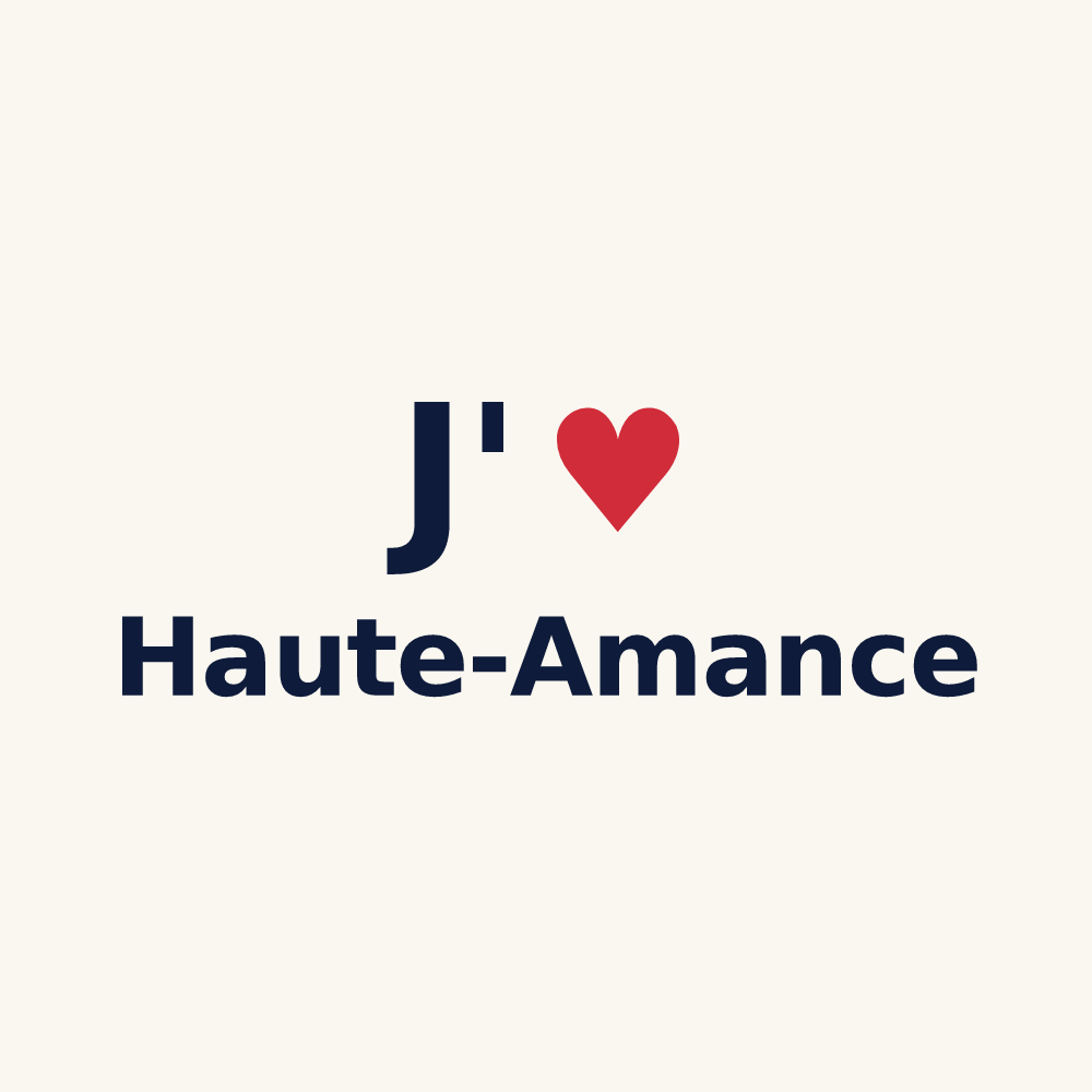 Tasse personnalisée Haute-Amance — design J'aime Haute-Amance
