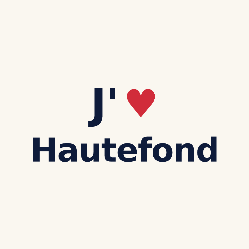 Tasse personnalisée Hautefond — design J'aime Hautefond