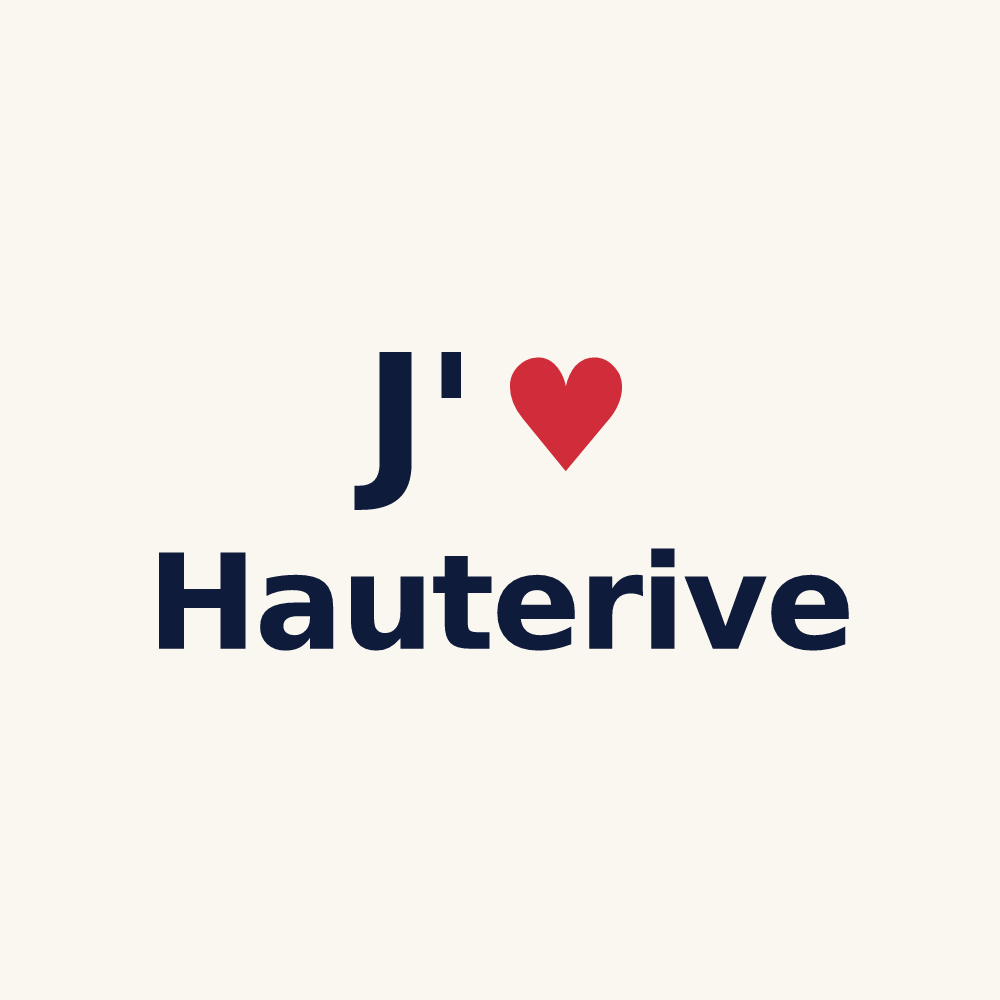 Tasse personnalisée Hauterive — design J'aime Hauterive