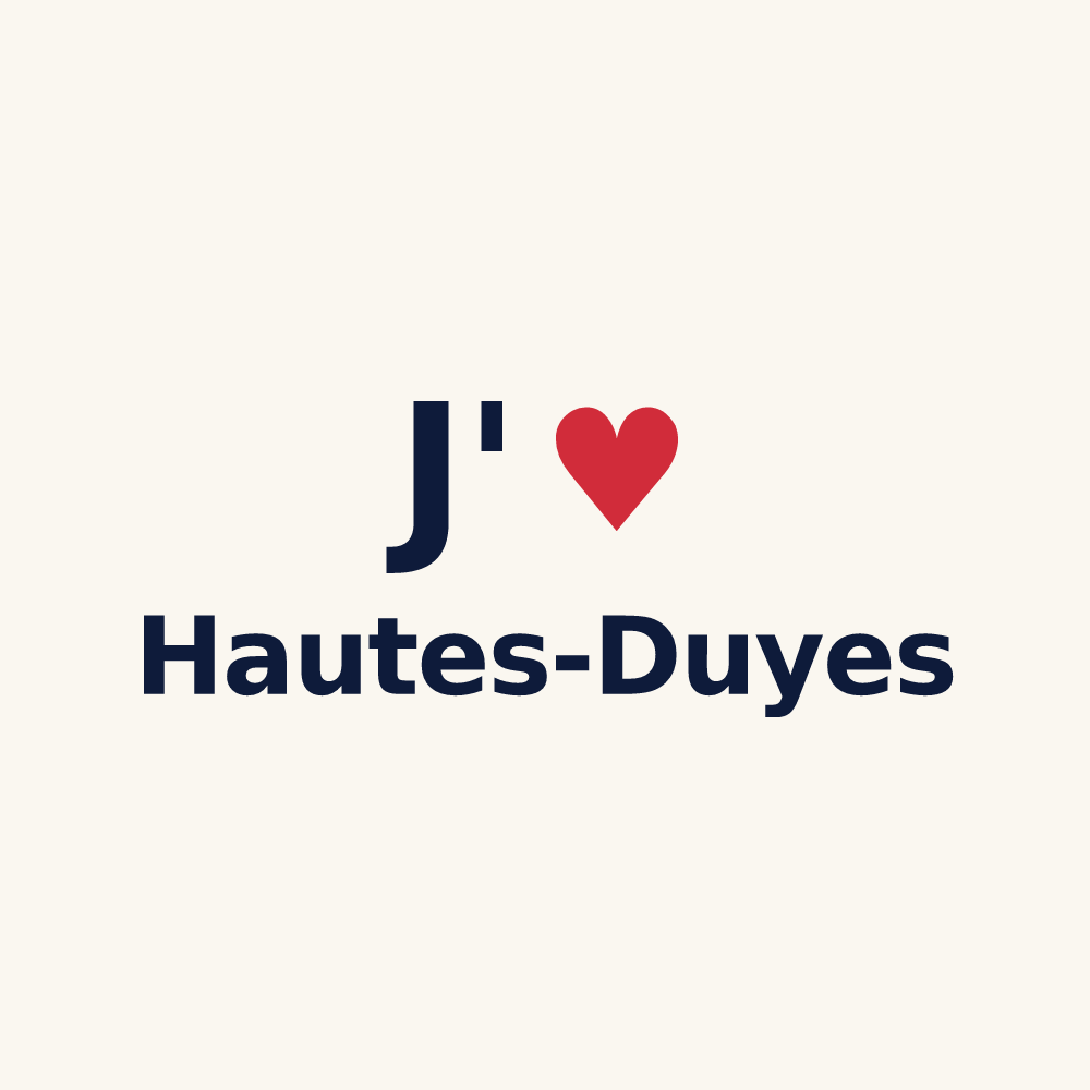 Tasse personnalisée Hautes-Duyes — design J'aime Hautes-Duyes