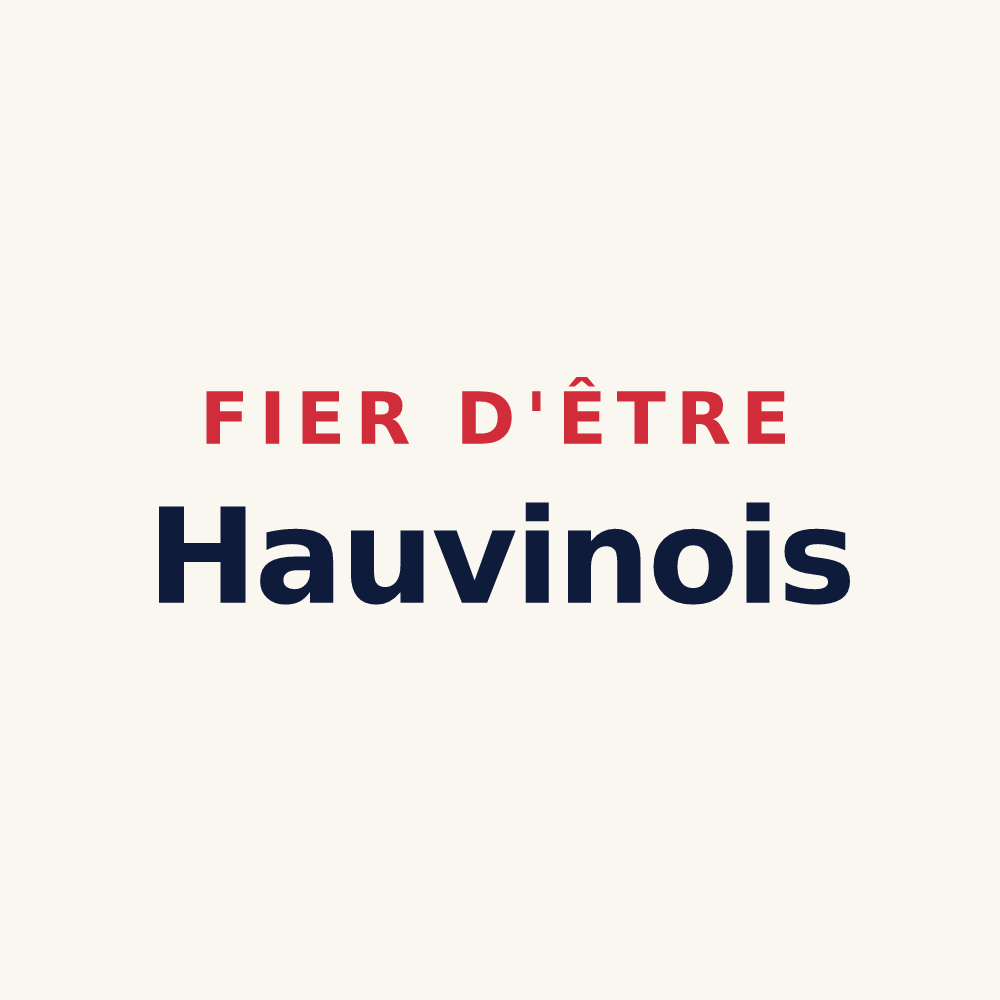 Tasse « Fier d'être Hauvinois » — design pour Hauviné