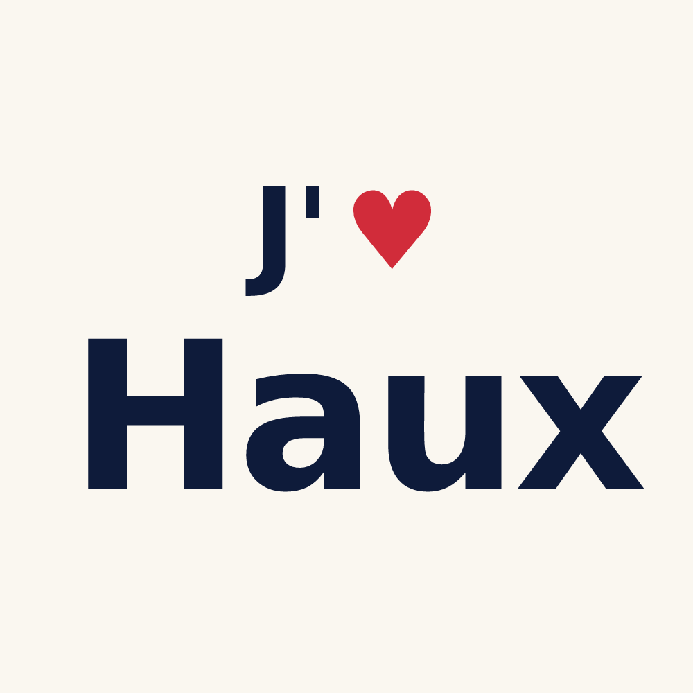 Tasse personnalisée Haux — design J'aime Haux