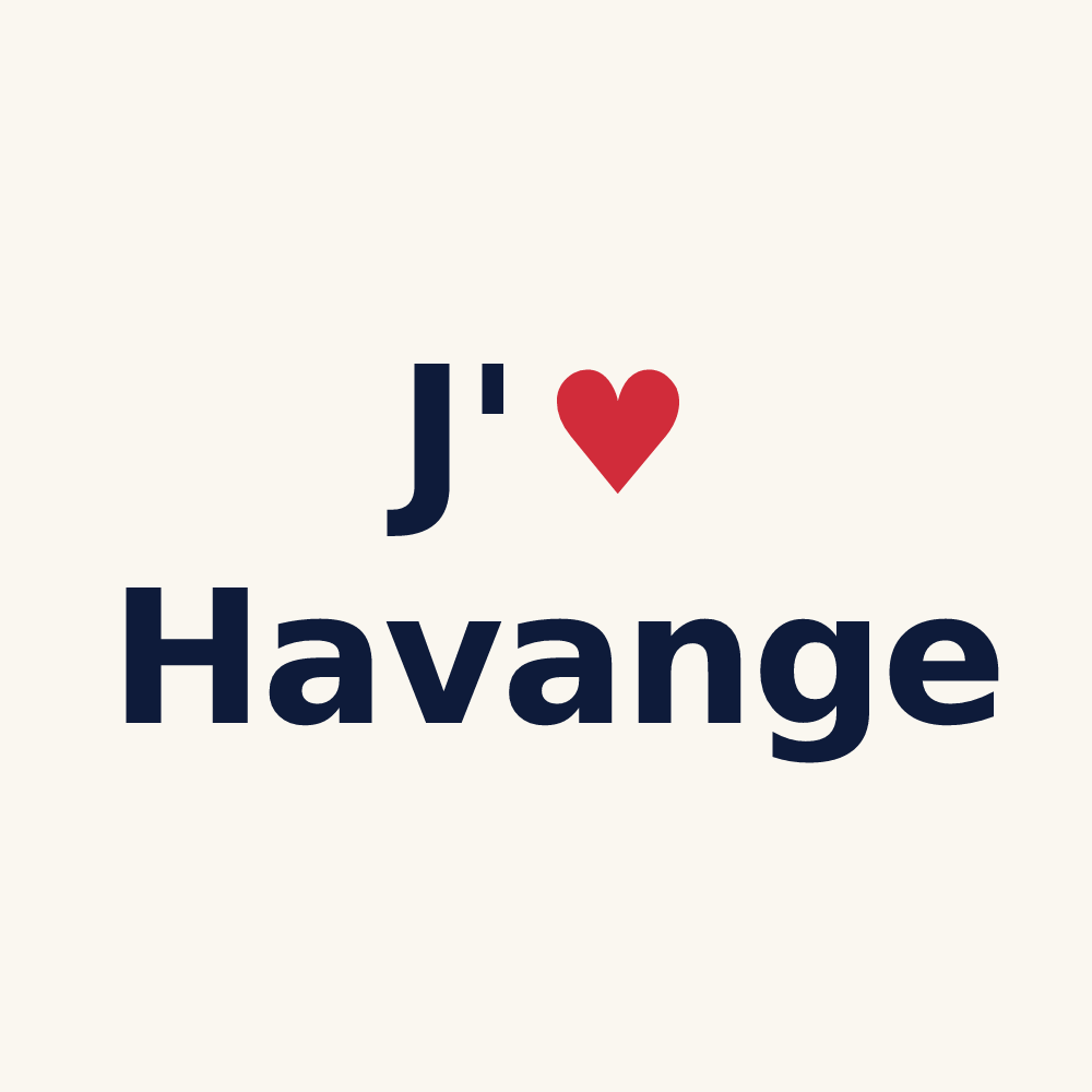 Tasse personnalisée Havange — design J'aime Havange