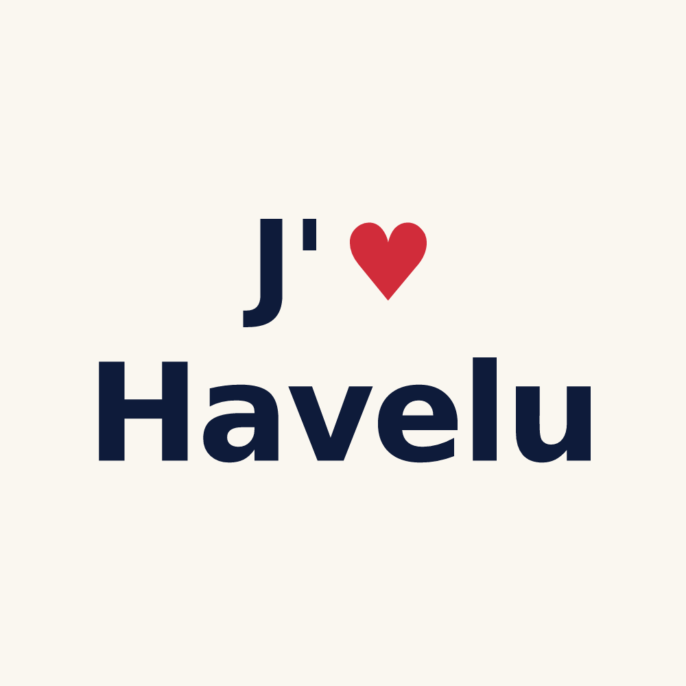 Tasse personnalisée Havelu — design J'aime Havelu