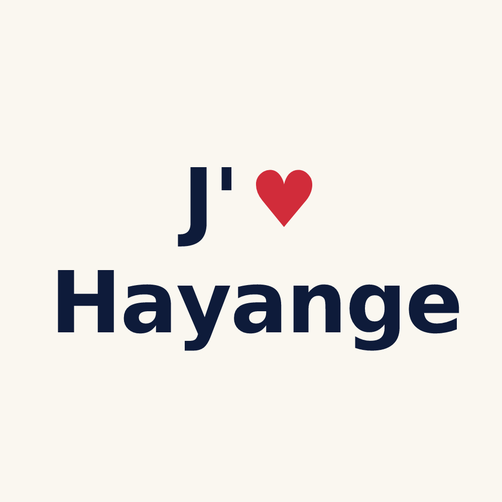 Tasse personnalisée Hayange — design J'aime Hayange
