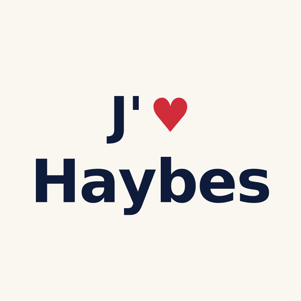 Tasse personnalisée Haybes — design J'aime Haybes
