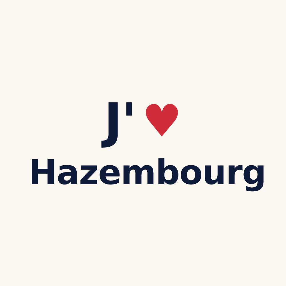 Tasse personnalisée Hazembourg — design J'aime Hazembourg